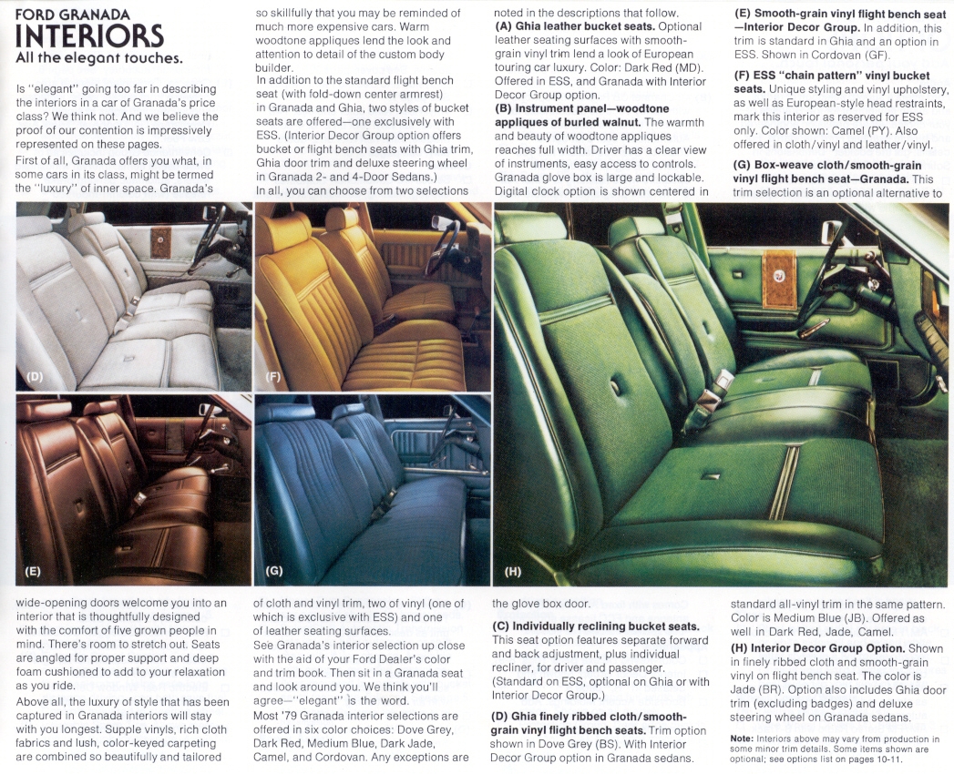 1979 Ford Granada Brochure Page 11